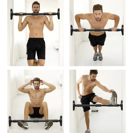 Drążek Rozporowy Regulowany Stalowy do Podciągania Ćwiczeń 180 kg Solidny TRIZAND