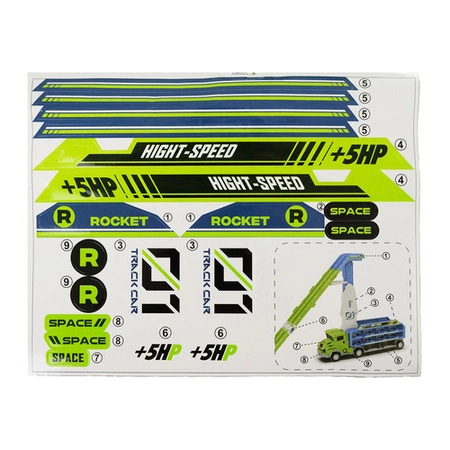 Ciężarówka Tir Zjeżdżalnia dla Dzieci ISO TRADE Tor Samochodowy Garaż Auta