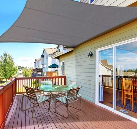 Żagiel Przeciwsłoneczny Ogrodowy Wodoodporny 3x4 Szary Prostokąt Zacieniacz GARDLOV