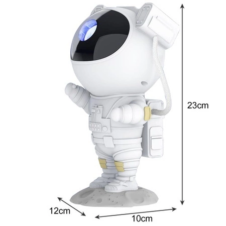 Projektor Gwiazd Astronauta Lampka Nocna LED Rzutnik na Pilota IZOXIS