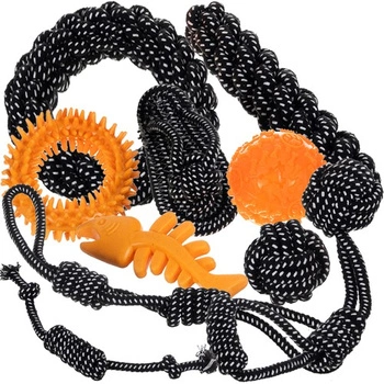 Zestaw Zabawek dla Psa Szarpak Gryzak Piłka Zabawki 10 szt Małego Średniego PURLOV