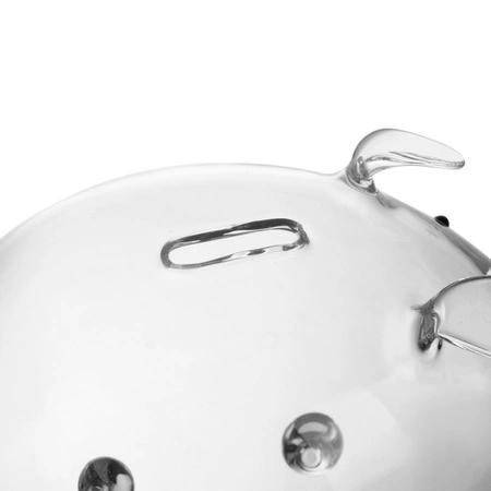 Skarbonka na Prezent Duża Świnka na Monety Banknoty Szklana Przeźroczysta RUHHY