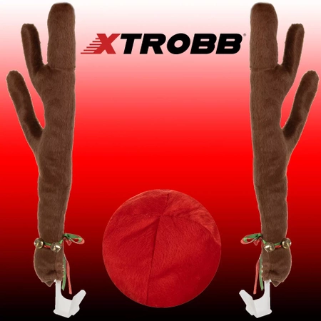 Rogi Nos Renifera Dekoracja Świąteczna na Samochód XTROBB