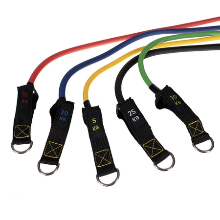 Gumy do Ćwiczeń Zestaw 5 Gum Oporowych Oporowe Fitness Treningowe + Uchwyty TRIZAND