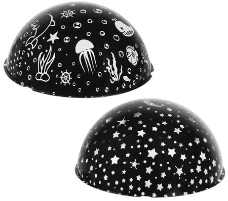 Lampka Nocna Projektor Gwiazd Nieba Obrotowa 2w1 IZOXIS