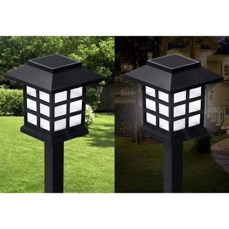 Lampki Solarne Ogrodowe Lampy 6 x Lampka Solarna Lampa Domek Ogrodowa LED GARDLOV