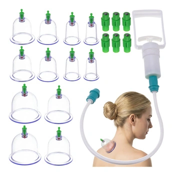 Bańki Chińskie Próżniowe SOULIMA Bezogniowe 12 szt do Masażu Antycellulit