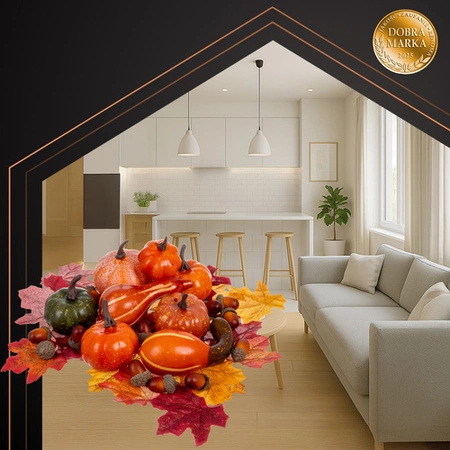 Dekoracja Jesienna RUHHY 50szt Liście Dynie Żołędzie Sztuczne Ozdoby Jesień Ruhhy 26571