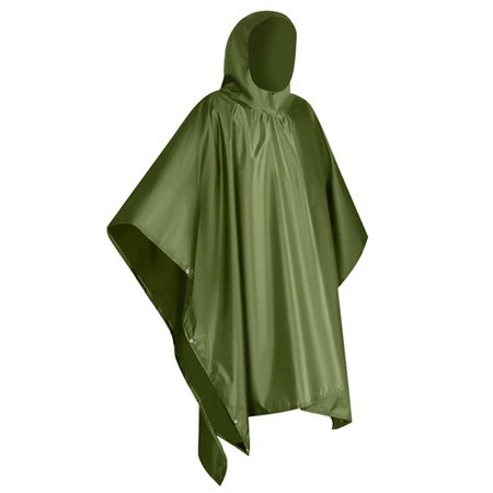 Ponczo Przeciwdeszczowe Peleryna Płaszcz Poncho na Rower z Kapturem Olive TRIZAND
