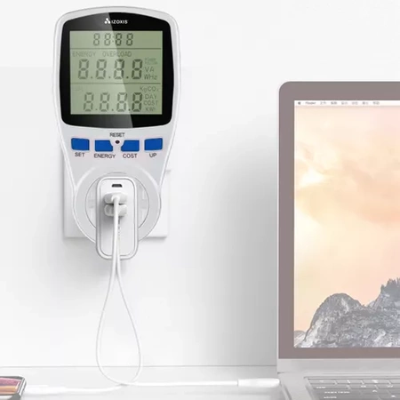 Watomierz Licznik Energii Miernik Prądu Zużycia Elektrycznej Poboru Mocy IZOXIS