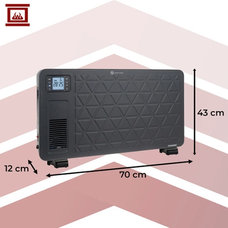 Grzejnik Elektryczny Konwektorowy KAMINER 2300W Energooszczędny WiFi Pilot