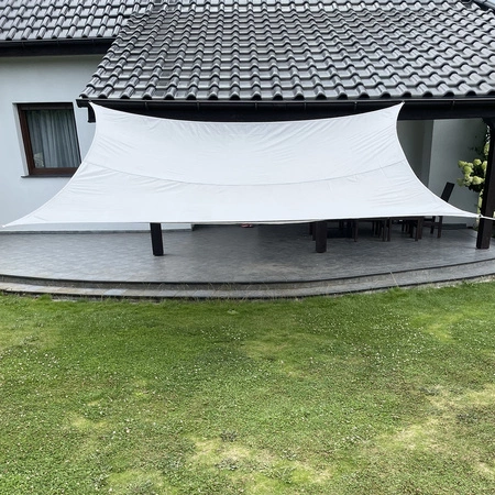 Żagiel Przeciwsłoneczny Ogrodowy Wodoodporny 3x4 Szary Prostokąt Zacieniacz GARDLOV