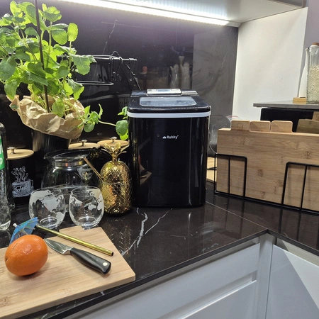 Kostkarka do Lodu Domowa Maszyna do Kostek Ekspresowy Lód 12 kg Wyświetlacz RUHHY