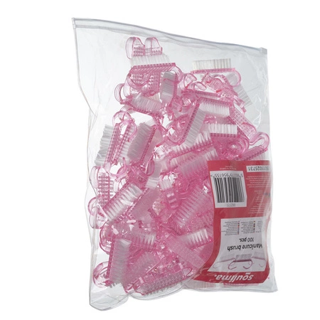 Szczoteczka do Paznokci Pyłu Manicure Jednorazowa 100 szt Szczoteczki Róż SOULIMA