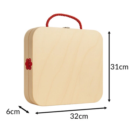 Drewniana Skrzynka Narzędziowa dla Dzieci Zestaw Majsterkowicza Narzędzia Kruzzel 26581