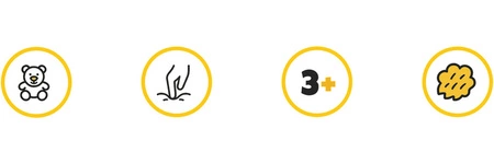 Pluszowy Miś Króliczek Kruzzel 45cm Maskotka Przytulanka dla Dzieci Prezent