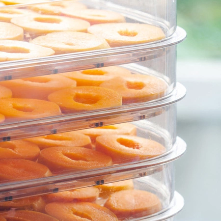 Suszarka do Grzybów Owoców Warzyw Ziół Duża Tacki + Maty Sita Nóż Szczypce Ruhhy 25929