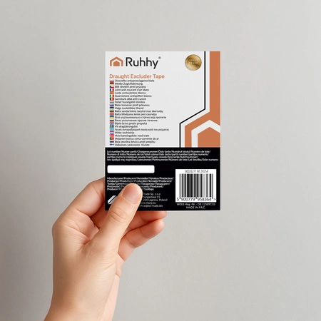 Uszczelka do Okien Drzwi Okna Samoprzylepna Taśma Okienna Uszczelniająca 4m biała Ruhhy 26271