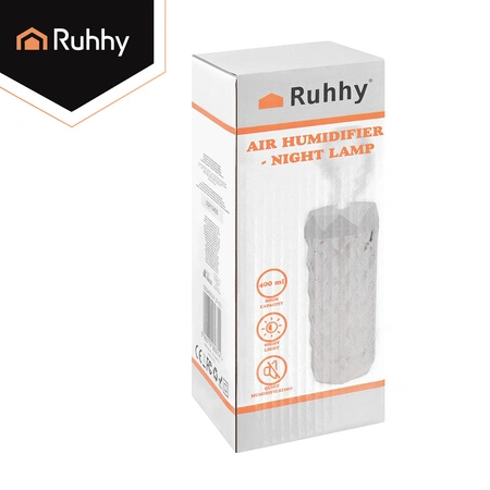 Nawilżacz Powietrza Lampka Nocna Kryształowa Diament Lampa LED z Efekt Róży RUHHY