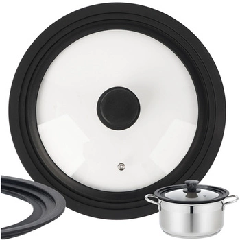 Pokrywka Uniwersalna 3w1 Ruhhy Silikonowa do Garnków i Patelni 24 26 28 cm 25560