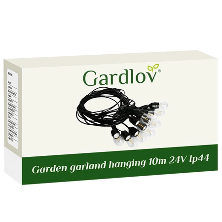 Girlanda Duże Lampki Ogrodowe Zewnętrzne 10m 20szt GARDLOV