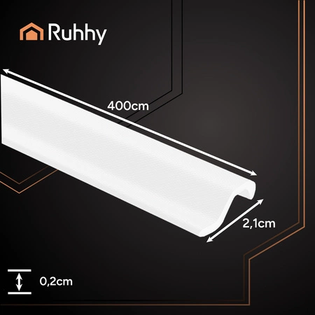 Uszczelka do Okien Drzwi Okna Samoprzylepna Taśma Okienna Uszczelniająca 4m biała Ruhhy 26271