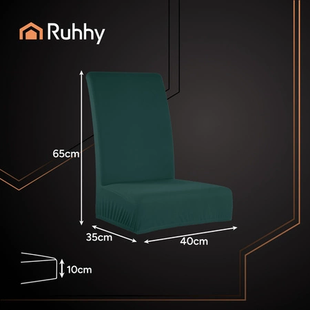 Pokrowiec na Krzesło Zielony Uniwersalny Miękki Pokrowce na Krzesła 6 Ruhhy 25992
