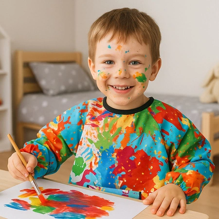 Fartuszek do Malowania dla Dzieci Ochronny Fartuch Kuchenny dla Dziecka 4-6 KRUZZEL 26122