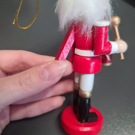 Dziadek do Orzechów Drewniana Zawieszka na Choinkę RUHHY