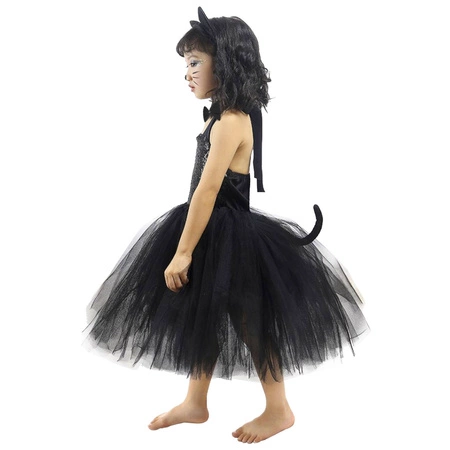 Strój Kot Kotka Kotek Kostium Spódniczka Uszy Ogon KRUZZEL