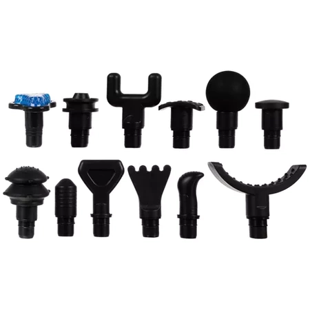 Pistolet do Masażu Masażer Gun Mocny do Ciała Pleców Wibracyjny 12 Końcówek MALATEC