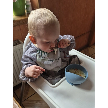 Śliniak z Kieszonką Fartuszek Rękawami Wodoodporny Śliniaczek Nieprzemakalny KRUZZEL