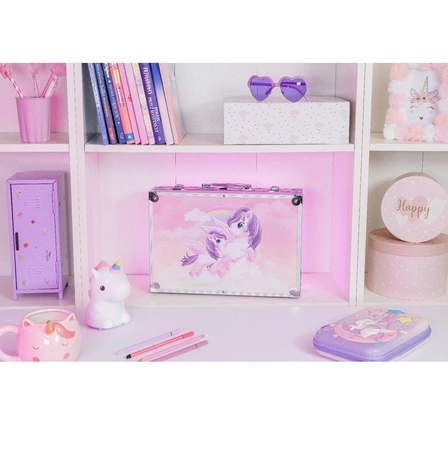 Zestaw Artystyczny do Malowania + Walizka w Walizce Kredki dla Dzieci 144el MAALEO