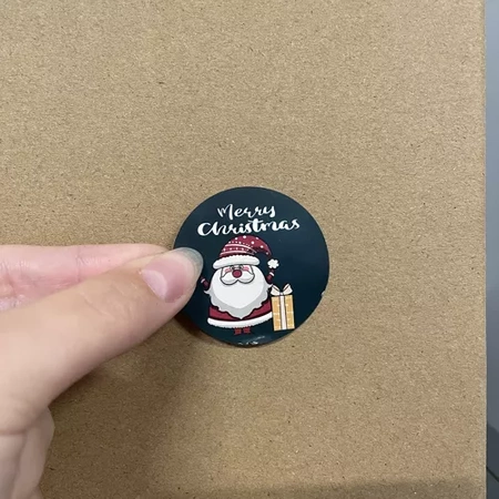 Naklejki Świąteczne na Święta Ozdoby Prezenty Samoprzylepne Mikołaj x 500 RUHHY