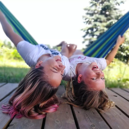 Hamak 2 Osobowy z Pałąkami 260 x 160 cm Duży XXL GARDLOV