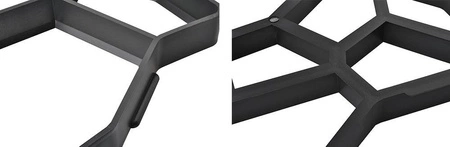 Kocie Łby Forma do Kostki Brukowej Betonu 49x49cm GARDLOV