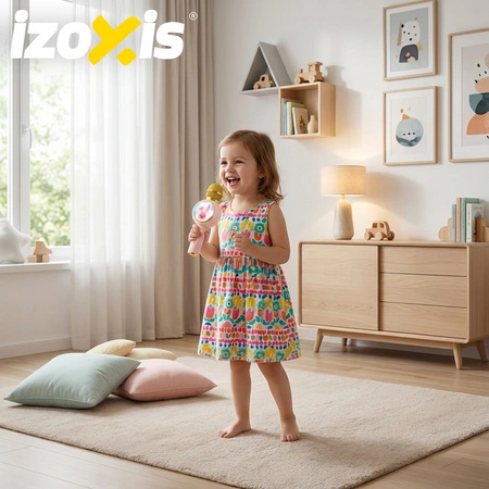 Mikrofon karaoke bezprzewodowy różowy Izoxis 27048