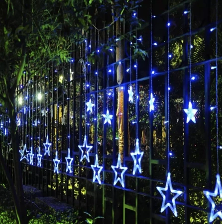 Lampki Choinkowe Wiszące Kurtyna LED na USB 2,5x1m ISO TRADE