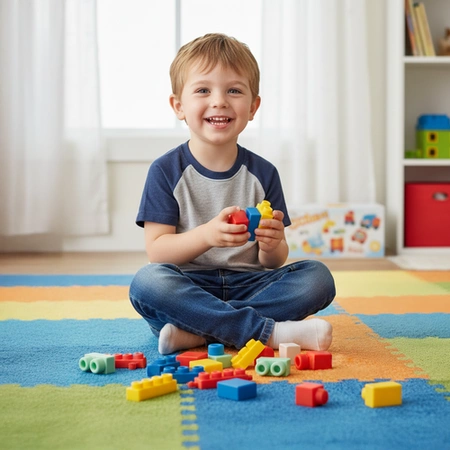 Klocki Sensoryczne dla Dzieci ISO TRADE Miękkie Gumowe Kreatywne 30 Klocków