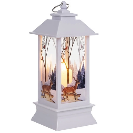 Lampka LED Lampion na Baterie Latarenka Świąteczna Dekoracja Ozdoba Biała Ruhhy 26753