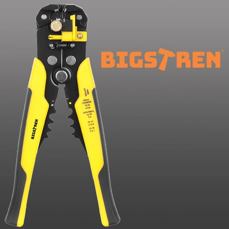 Ściągacz Izolacji do Kabli Przewodów Zaciskarka BIGSTREN