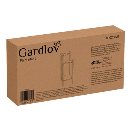 Kwietnik Stojący Stojak na Kwiaty Kwiatki Rośliny Loft Metalowy 3 Poziomy RUHHY