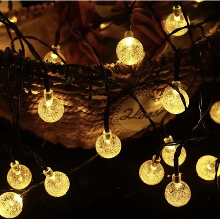 Girlanda Solarna 50 LED Ogrodowa Lampki Solarne Kuli Ogrodowe Świetlna GARDLOV