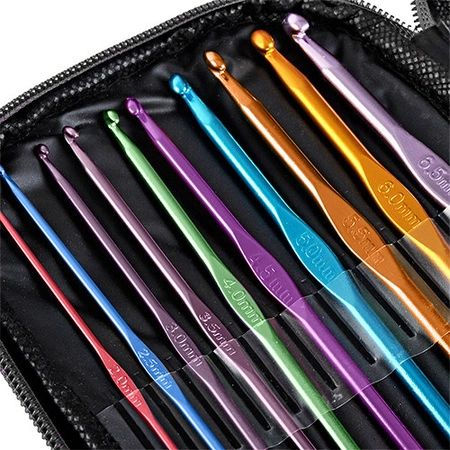 Zestaw na Start Szydełka Rozmiar 0,6-6,5 50el Etui RUHHY