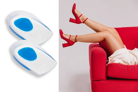 Wkładki do Butów Amortyzujące Podpiętki na Ostrogi 2 szt Komfort Stabilność MALATEC