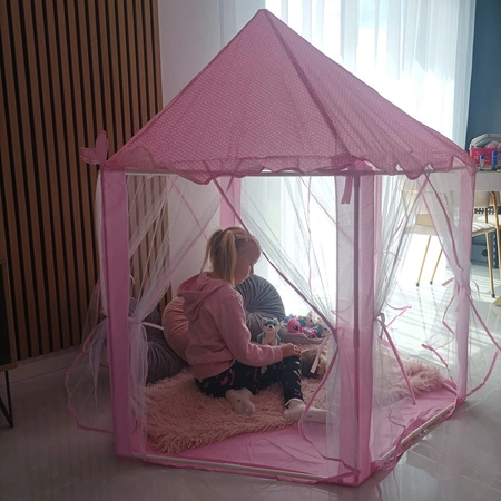 Namiot dla Dzieci Domek Zamek do Domu Pokoju Ogrodu Pałac Ogrodowy Duży Róż KRUZZEL