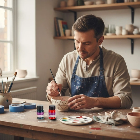 Zestaw Farb Witrażowych Do Szkła i Ceramiki Maaleo 12 kolorów 12x20ml