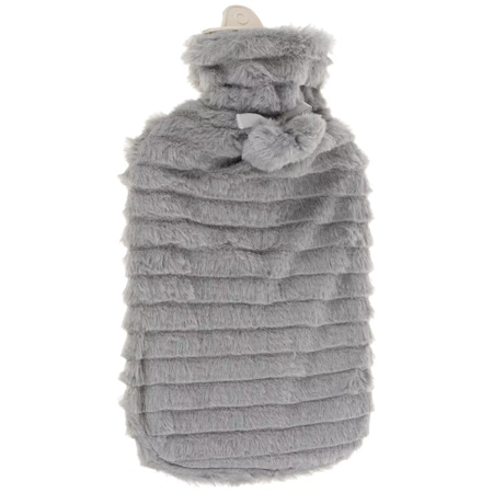 Duży Termofor Gumowy w Pokrowcu Ogrzewacz Pluszowy RUHHY