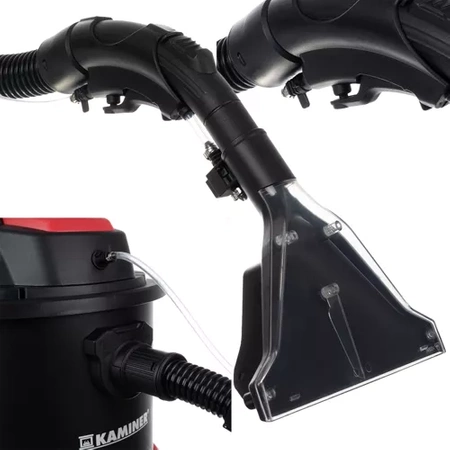 Odkurzacz Przemysłowy Piorący do Tapicerki Dywanów Ssawka Zestaw Mocny 20l KAMINER