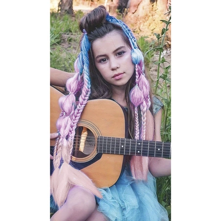 Włosy Syntetyczne 60 cm Warkocz Doczepiany Warkoczyki Ombre Kolor Bokatowe SOULIMA